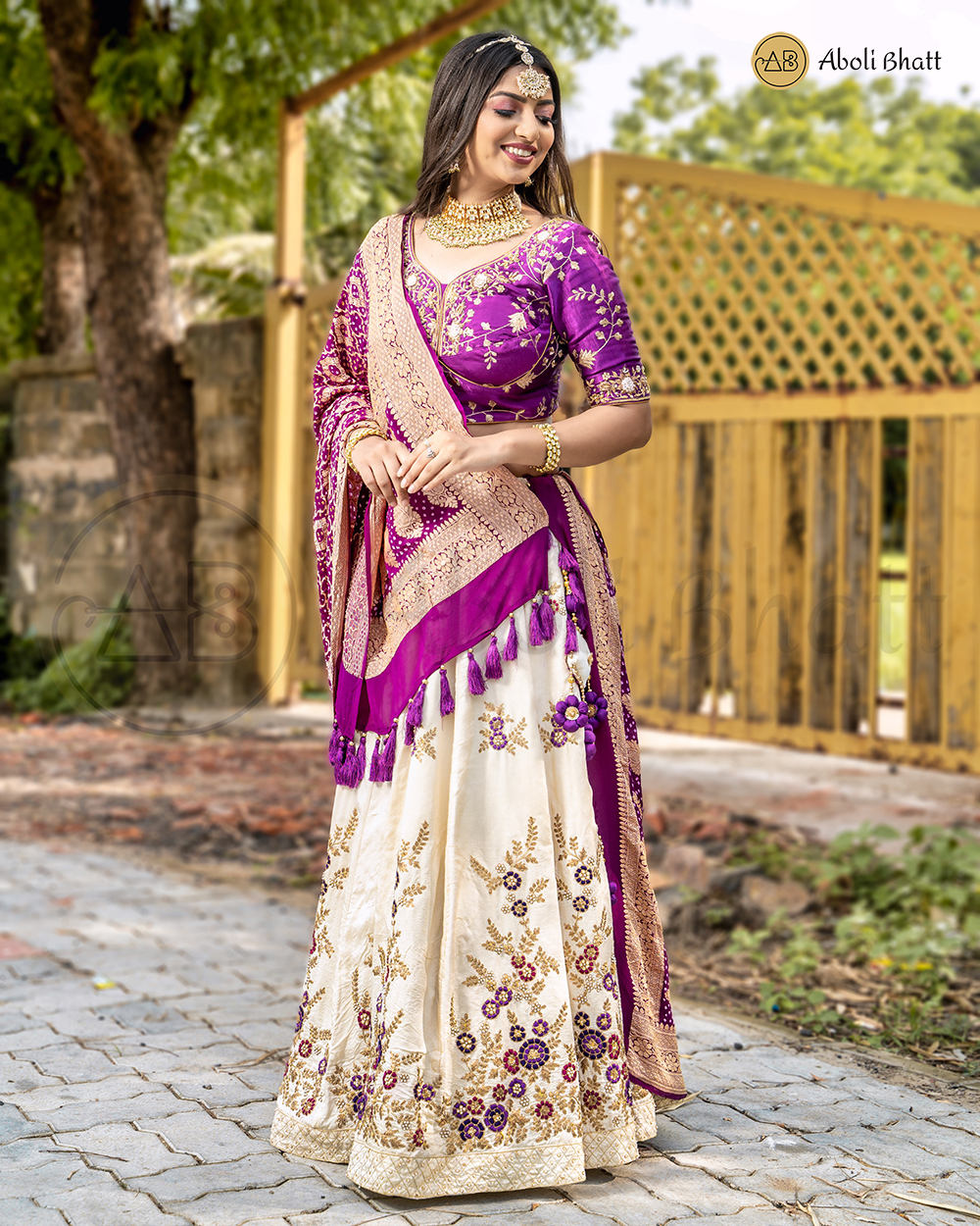 Buy Purple Sequins Silk Wedding Lehenga With Pastel Pink Choli and Dupatta  From Ethnic Plus