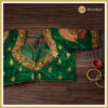 Dark Green Color Designer Blouse - Image 2