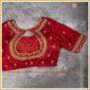 Red Color Designer Blouse - Image 3