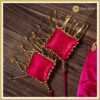 Pink Color Designer Blouse (Dome Neckline) - Image 4