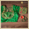 Green Color Designer Blouse - Image 2