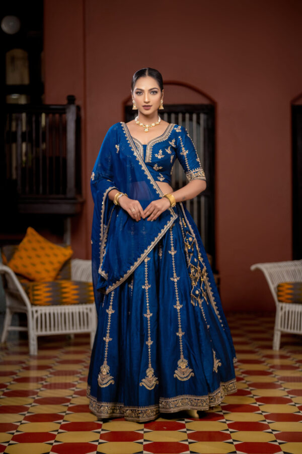 Navy Blue Lehenga Choli